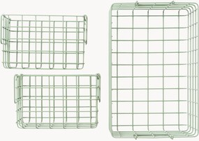 Cestos em metal Mustard Made, conjunto de 3