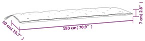 Almofadões para bancos de jardim 2 pcs tecido oxford multicor