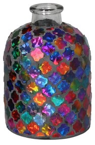 Jarro cristais multi-cores