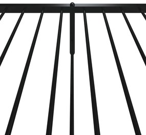 Estrutura de cama com cabeceira e pés 90x190 cm metal preto