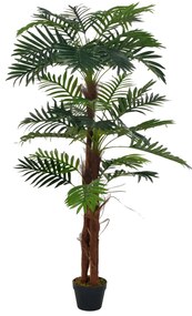 vidaXL Palmeira artificial com vaso 165 cm verde