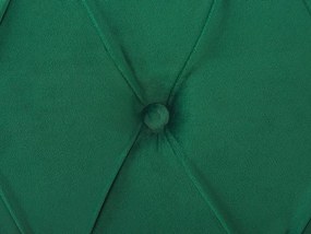 Cama de casal em veludo verde esmeralda 180 x 200 cm AVALLON Beliani