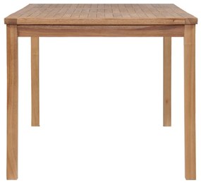Mesa de jardim 150x90x77 cm madeira teca maciça