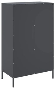 Aparador alto 68x39x113 cm aço antracite