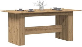 Mesa de jantar 180x90x76cm derivados madeira carvalho artisiano