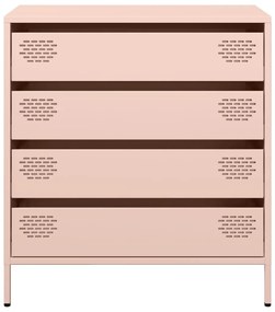Aparador 68x39x73,5 cm aço laminado a frio rosa