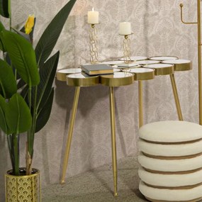 MESA CONSOLA BUTTLE 100X55X70 CM DOURADO