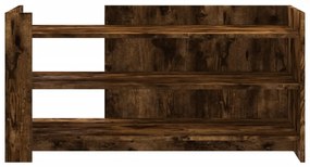 Mesa de centro 100x50x50cm derivados de madeira carvalho fumado