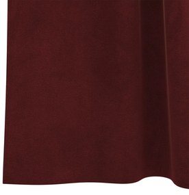 Cortinas Blackout vidaXL com Laços de Suspensão 2 pcs Bordô Veludo