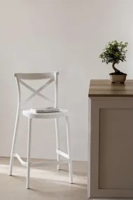 Taburete Alto Empilhável Em Polipropileno Otax Branco & ↑65 Cm - Sklum
