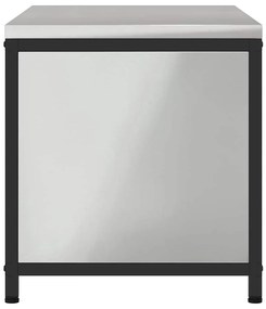 Armário de Armazenamento para Cozinha Prata 60 x 50 x 92 cm