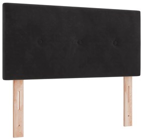 Cabeceira VidaXL Botonê Preto 90 cm Veludo