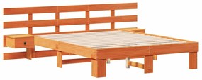 Estrutura da Cama com gaveta Castanho 140 x 200 cm