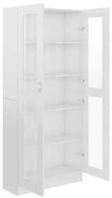 Vitrine Real de 185cm - Branco Brilhante - Design Moderno