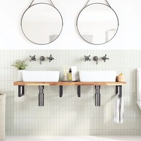 vidaXL Tampo de mesa retangular 140x40x4 cm madeira de acácia maciça