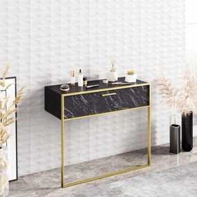 Aparador Polka – Dourado e Preto – 90 x 76,8 x 38,5 cm