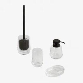 Conjunto De Banheiro Dailany Transparente - Sklum