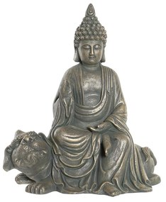 Figura Decorativa Dkd Home Decor Fibra de Vidro Buda Acabamento Envelhecido (38 X 25 X 43 cm)