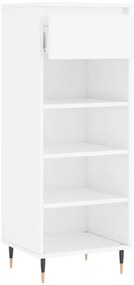 Sapateira 40x36x105 cm derivados de madeira branco brilhante