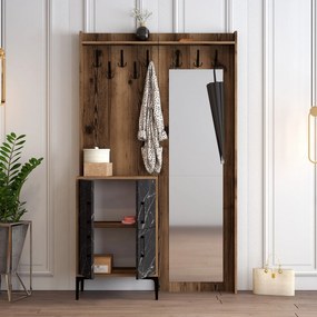 Cabideiro Berlin BC – Nogueira Preta – 120x200x35 cm