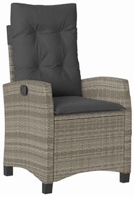 Conjunto de Jantar de Jardim com 9 Peças e Almofadas - Rattan Poliéste