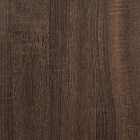 Aparador 60 x 30 x 84 cm derivados de madeira carvalho castanho