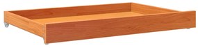 Gavetas p/ sofá-cama 2 pcs madeira de pinho maciça castanho mel