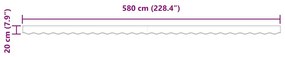 Valance para Toldos de 6m Branca 5.8x0.2m