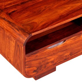 Mesa de centro madeira de acácia maciça 90x40x35 cm