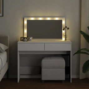 Toucador com LEDs 100x40x120 cm branco