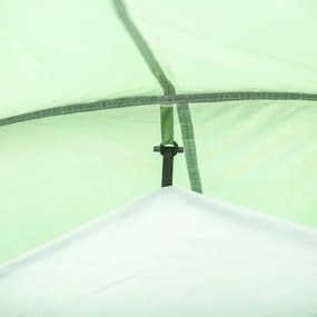 Barraca Tenda Família para 3-4 Pessoas Dobrável À Prova de Água 2000+ mm À Prova de UV 20+ com Vestíbulo 426x206x154 cm Verde