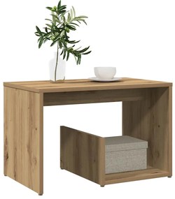 Mesa de apoio 59x36x38 cm derivados madeira carvalho artisiano