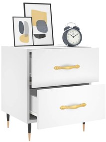 Mesa de cabeceira 40x35x47,5 cm derivados de madeira branco
