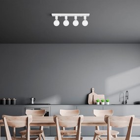 Candeeiro de Teto Mirro – Branco – 60 x 10 x 10 cm
