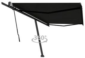 vidaXL Toldo retrátil manual independente 500x350 cm antracite