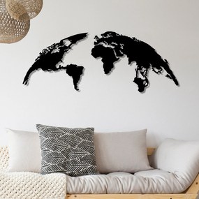 Acessório Decorativo de Parede Metal-392 – Preto – 150 x 59 cm