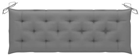 Banco de jardim empilhável c/ almofadão 159 cm teca maciça