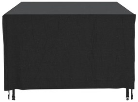 Capas móveis de jardim 2pcs 300x140x90cm impermeável 420D preto