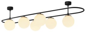 Candeeiro de Teto Abakus – Preto e Branco – 124 x 40 cm