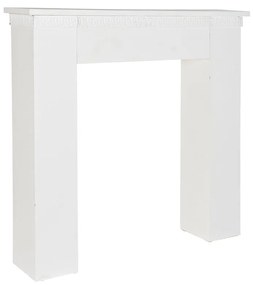 Frente de lareira DKD Home Decor 110 x 23 x 110 cm Abeto Madeira Alumínio