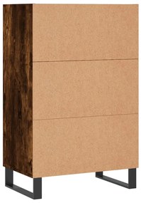 Armário alto 57x35x90 cm derivados de madeira carvalho fumado