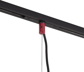 Candeeiro pendente de design vermelho para sistema de calha monofásico - Slimline Sara
