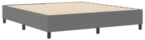 Cama Box Spring vidaXL Cinza Claro Super King em Tecido Corduroy