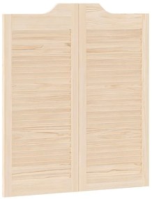 Portas de batente design de persiana 1-Par 90x80cm pinho maciço