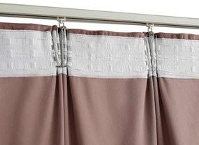 Cortinas blackout c/ ganchos 2 pcs 140x175cm veludo rosa antigo