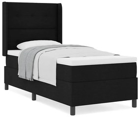 Cama Box com Colchão Preto 80x200 cm Tecido
