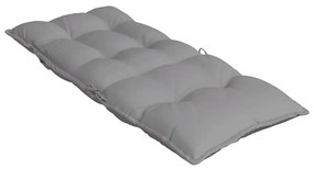 Almofadões p/ cadeira encosto alto 2 pcs tecido oxford cinzento