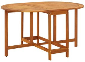 42659 vidaXL Mesa de jardim 130x90x72 cm madeira de acácia maciça