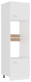 vidaXL Armário para micro-ondas “Lyon” 60x57x207 cm branco