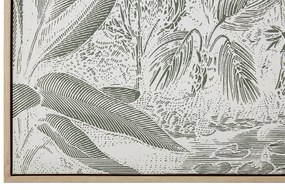 Quadro decorativo com moldura verde escuro 63 x 93 cm CANIEZZA Beliani